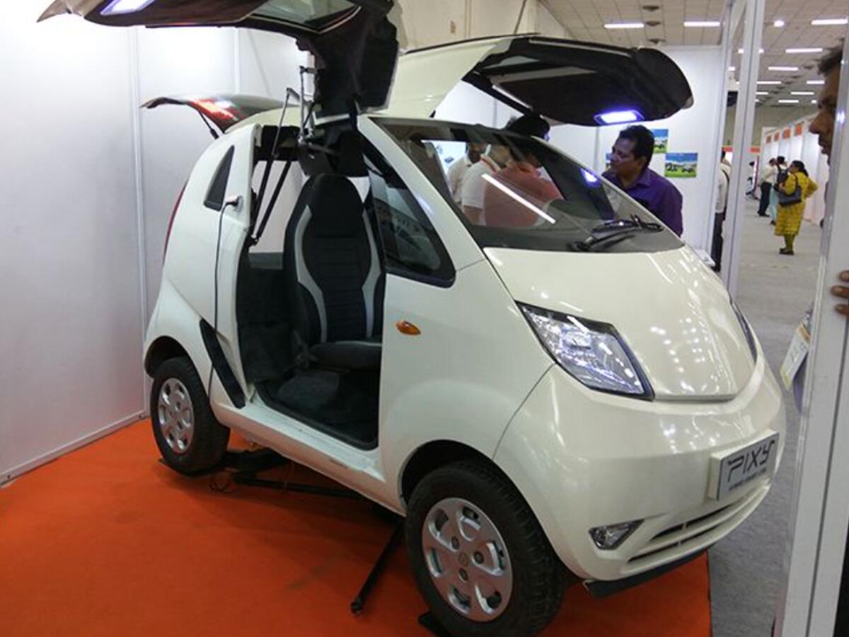 Tata company's Nano car is available to people at a very low price.