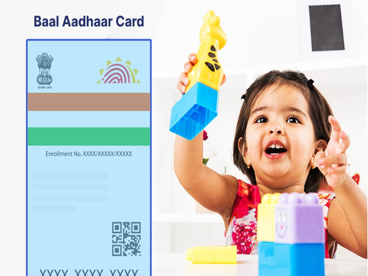 Blue Aadhar Card for Children's