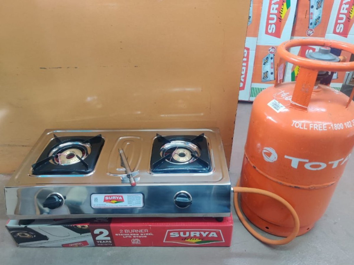 Free Gas Stove And Gas Cylinder