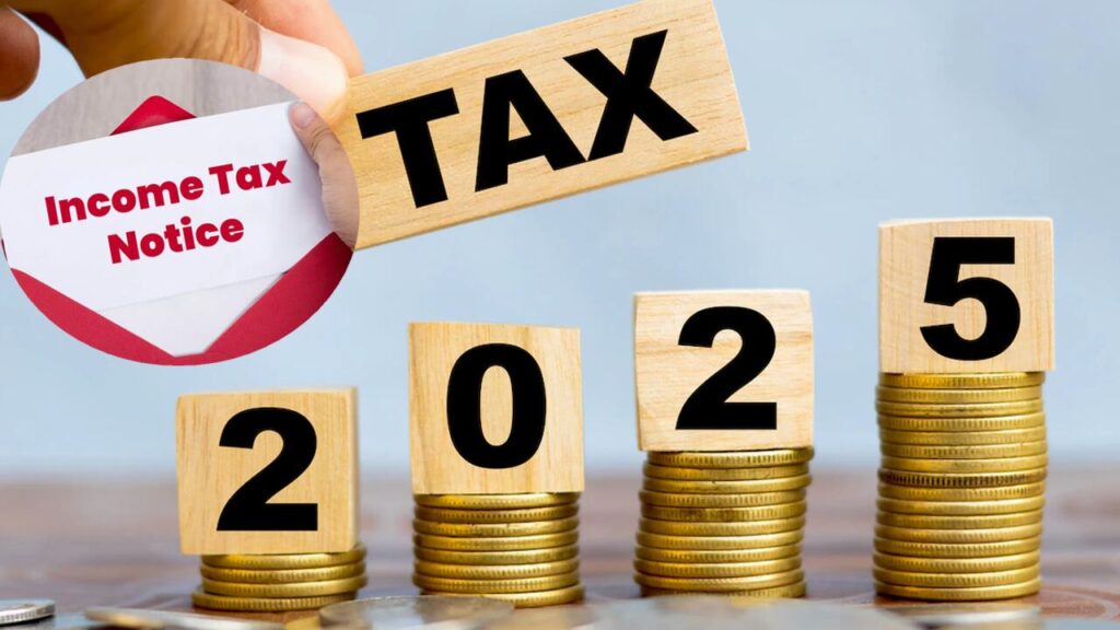 Person filling ITR form on laptop for income tax return 2025