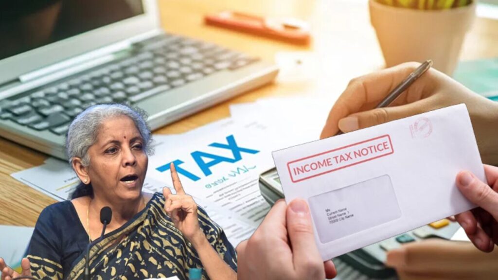 Illustration of Income Tax Department monitoring high-value cash transactions for tax compliance