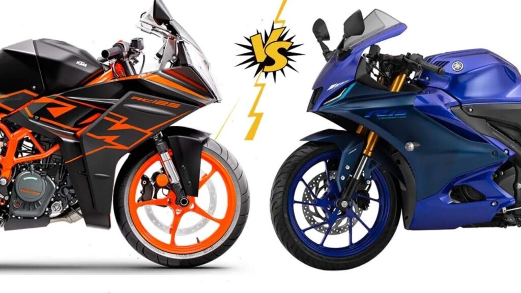KTM RC 200 racing on an open highway