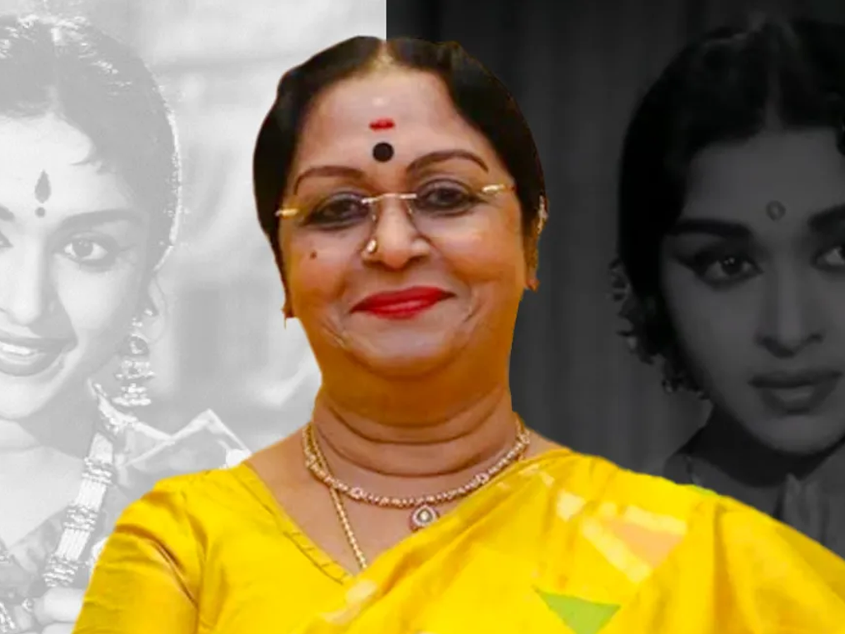 B Saroja Devi family photo in early years