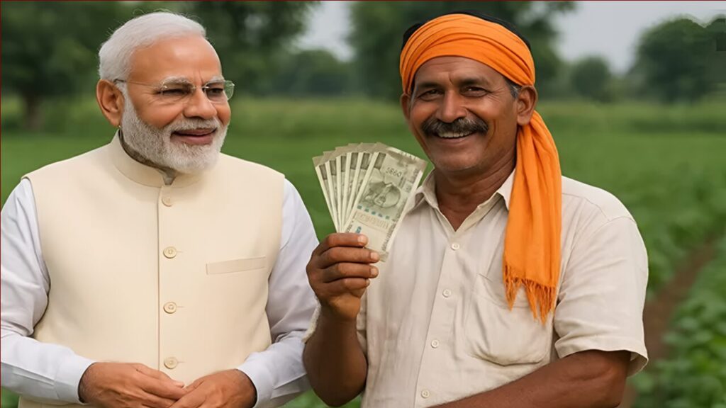 Karnataka farmer checking PM Kisan portal for 20th installment status on mobile
