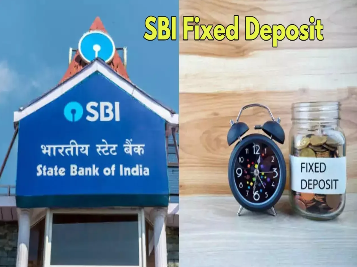 Senior citizen reviewing SBI FD rates on bank website