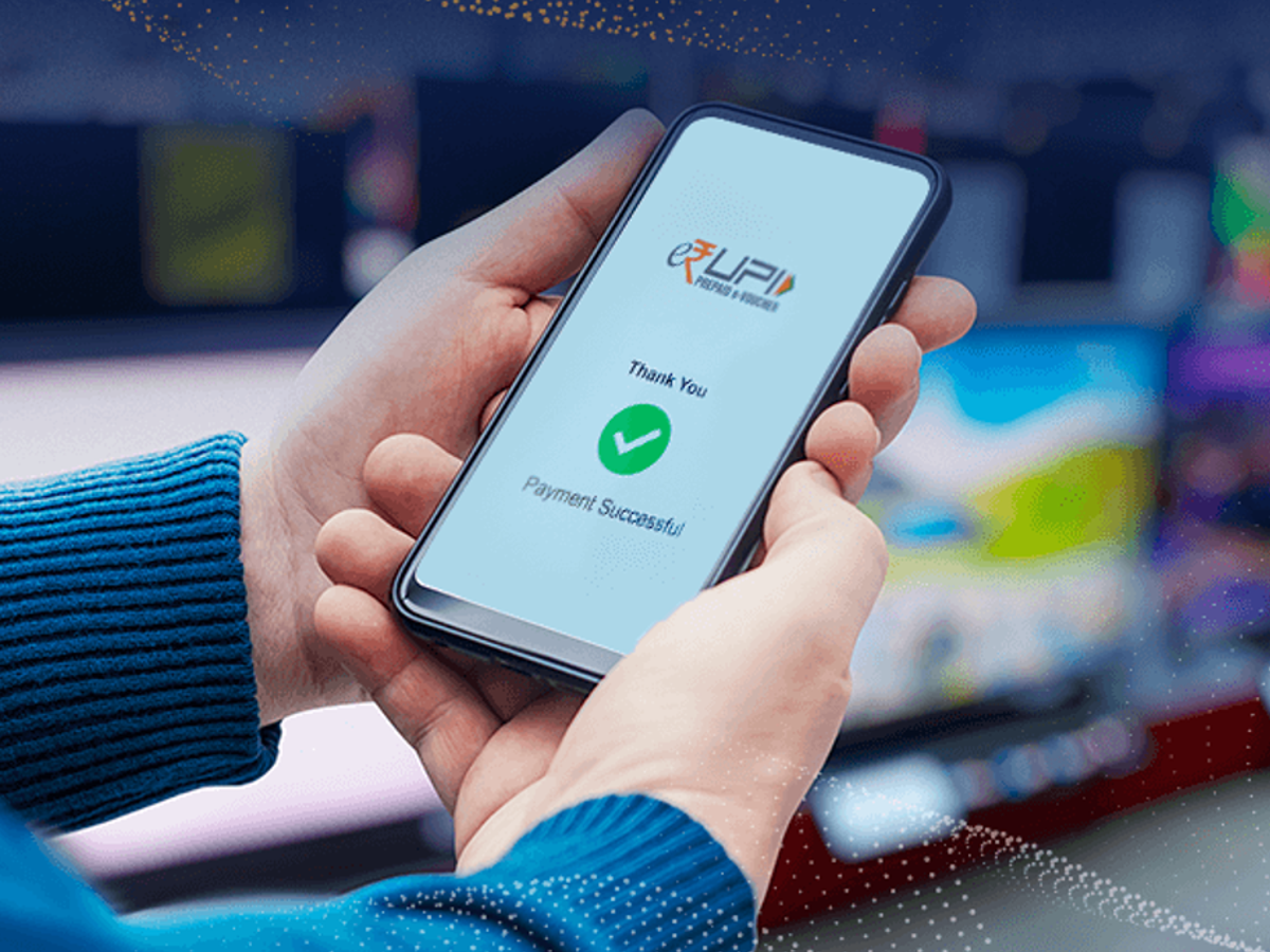 Illustration of UPI app interface with balance check feature for Karnataka users