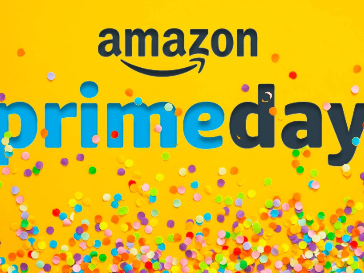 Fashion items like Levi’s jeans and Puma shoes displayed with Amazon Prime Day discount tags.
