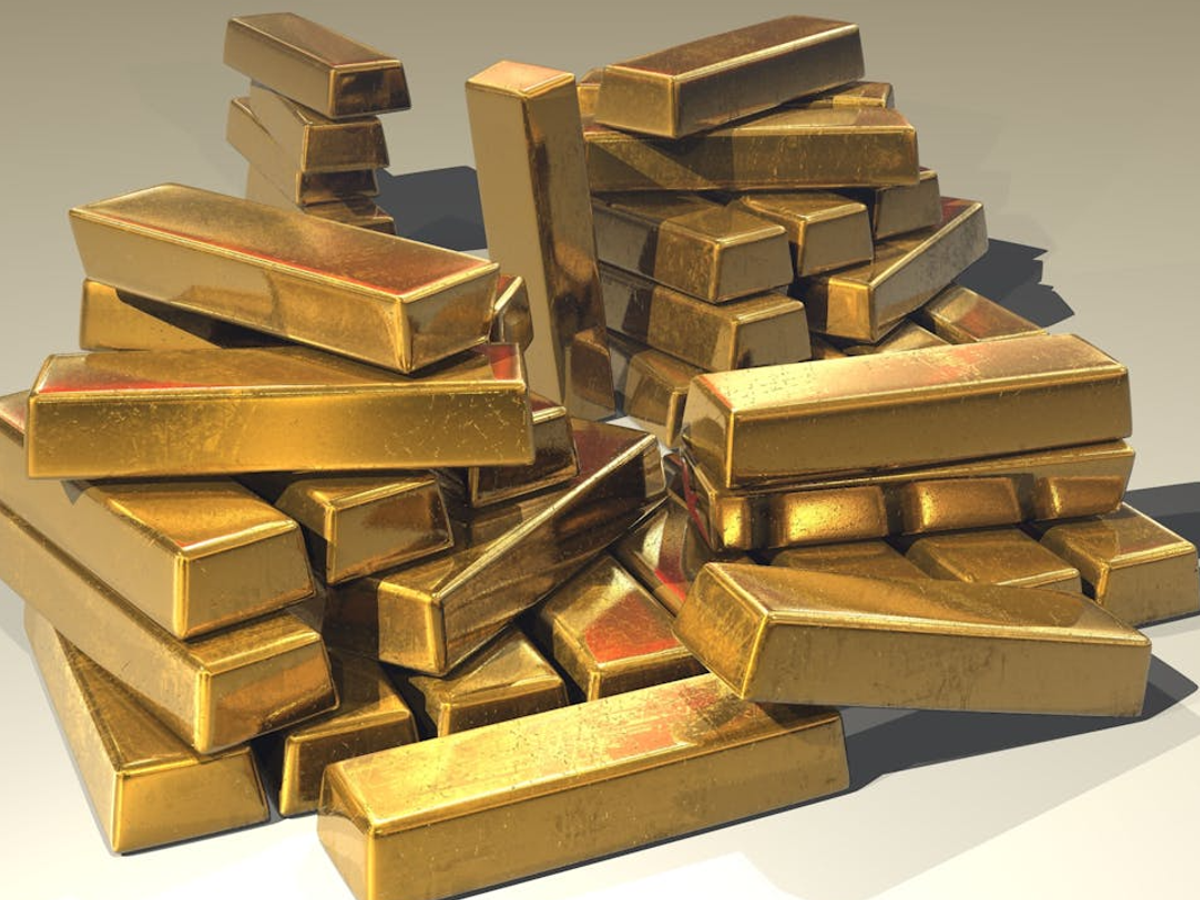 "Gold bars in RBI vault symbolizing gold reserves"