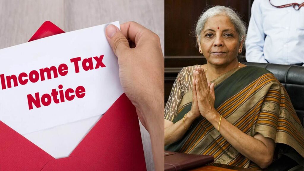 Tax consultant explaining income tax notice to a client, emphasizing financial compliance in Karnataka.