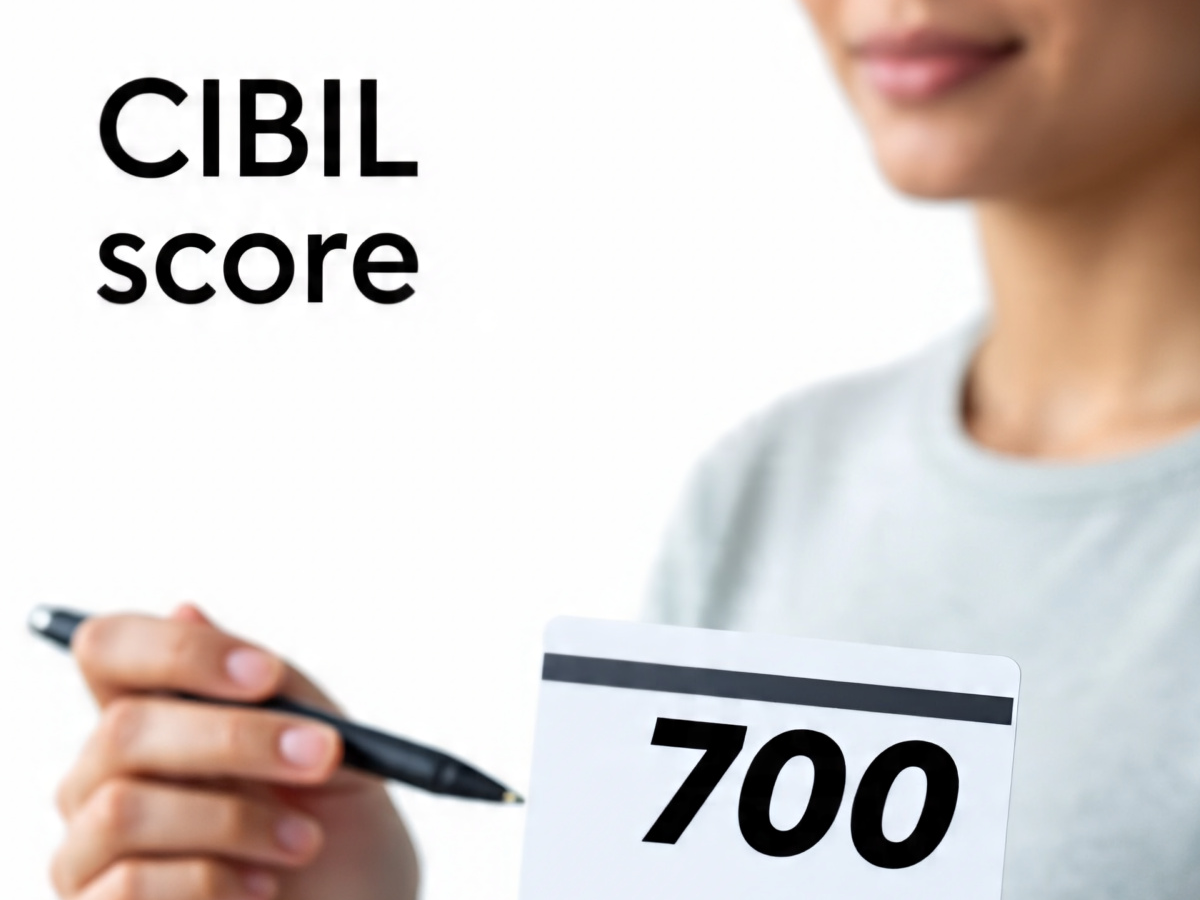 Graph showing CIBIL score improvement over time with financial tips