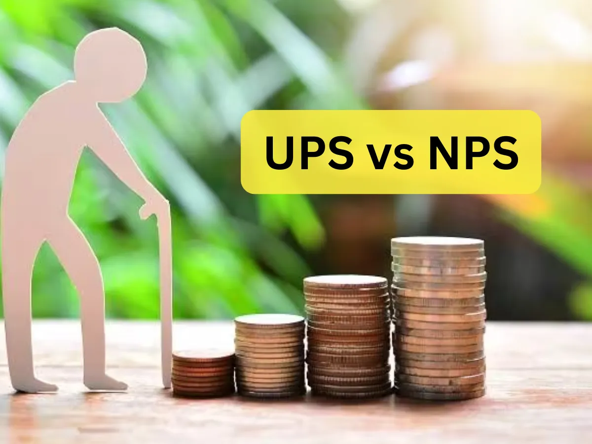 Comparison of NPS and UPS pension schemes – A visual representation of National Pension Scheme and Unified Pension Scheme for central government employees.