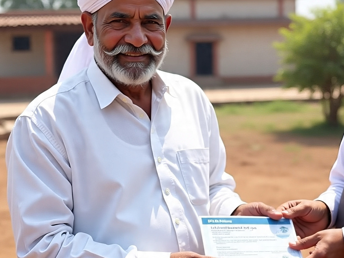 PM Kisan scheme farmers receiving instalment announcement in field