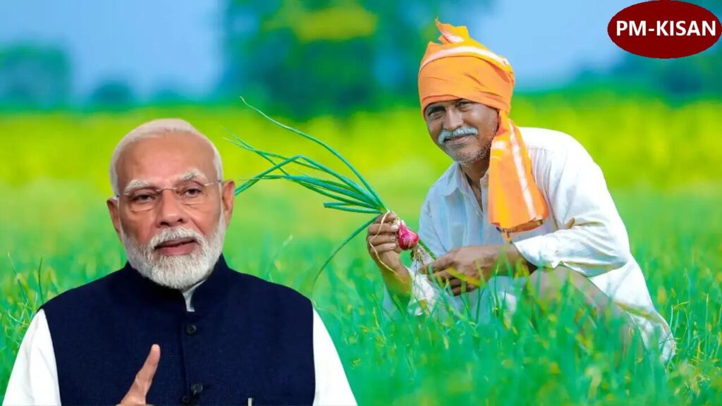 Karnataka farmer checking PM Kisan Yojana status on smartphone