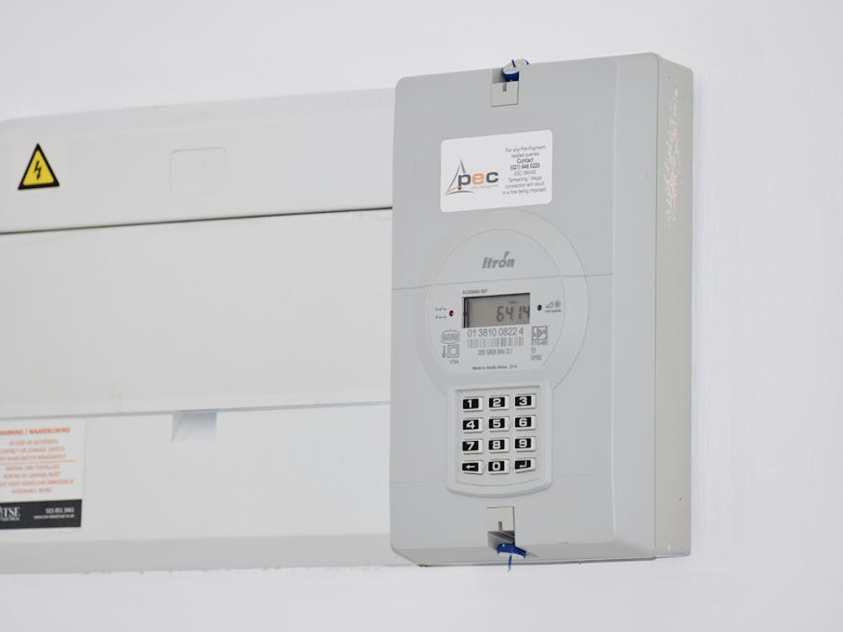 Smart electricity meter installed in a Karnataka household for real-time usage tracking