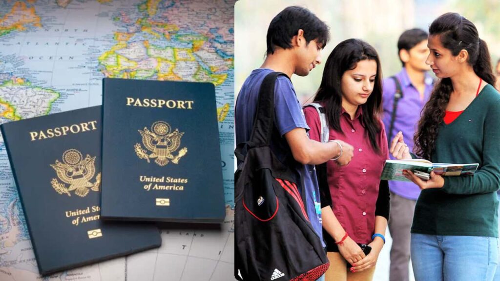 Karnataka students in a European university classroom, studying short-term courses abroad.