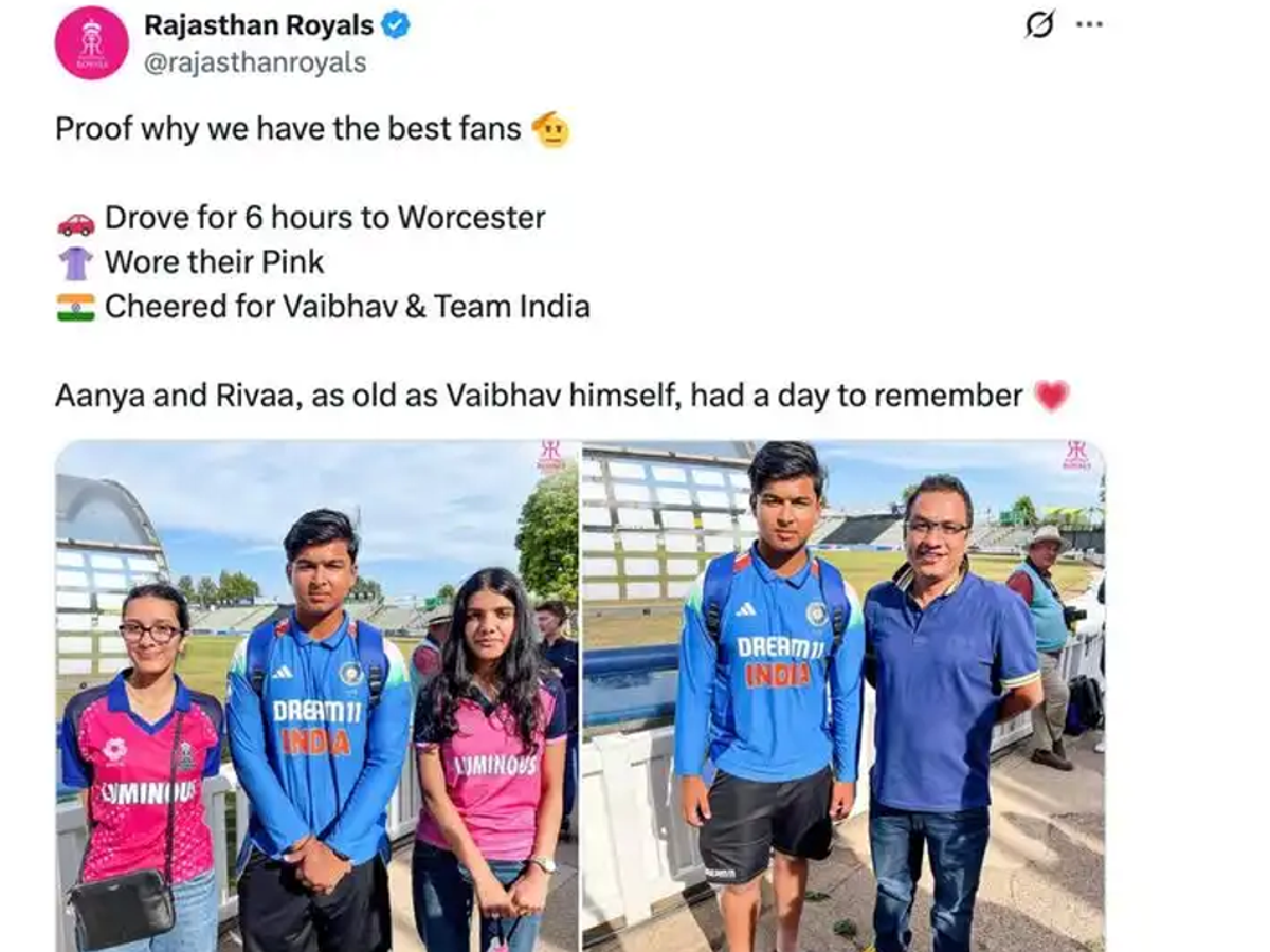 Vaibhav Suryavanshi batting during India U19 vs England U19 Youth ODI match in Worcester.