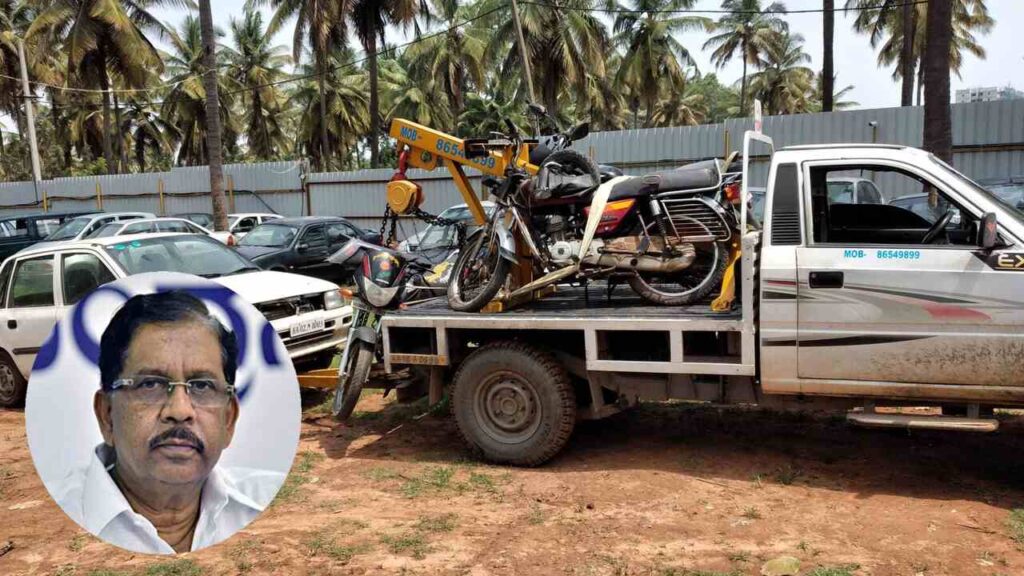 Karnataka Home Minister G Parameshwara speaking on vehicle towing policy resumption