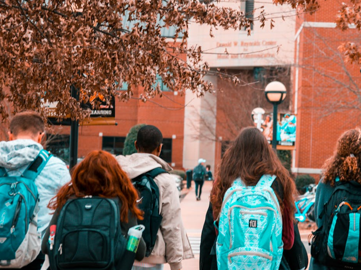 Karnataka students in a European university classroom, studying short-term courses abroad.