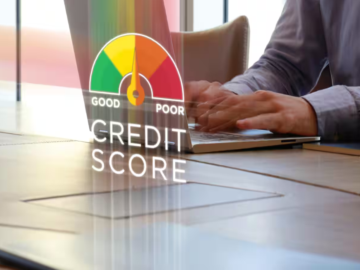 Illustration of a person reviewing financial documents to protect CIBIL score after job loss.