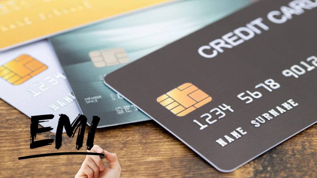 Illustration of credit card EMI payment process