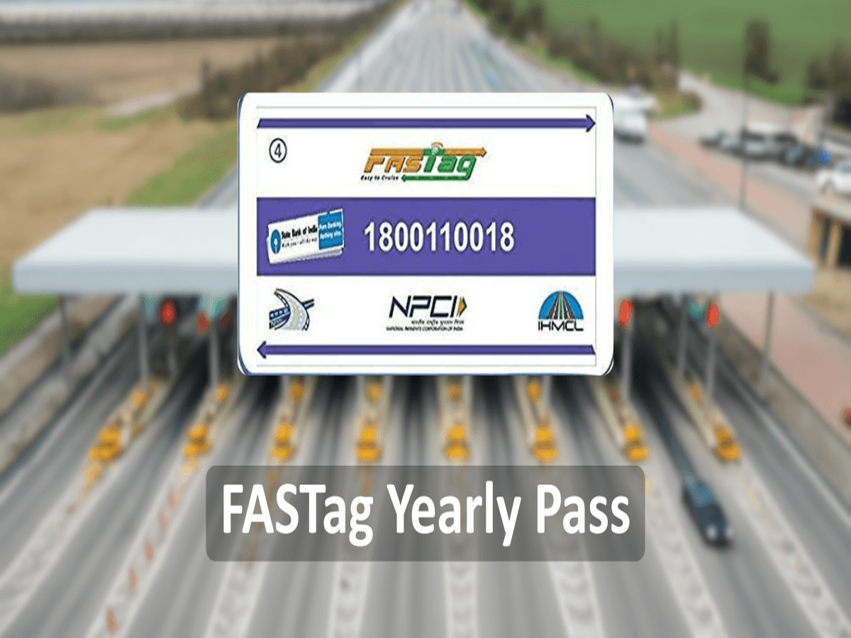 Screenshot of the Rajmarg Yatra app or NHAI website for FASTag Annual Pass application, optimized for accessibility.