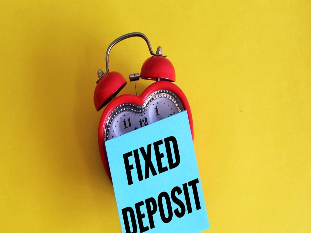 Indian bank branch offering fixed deposit services
