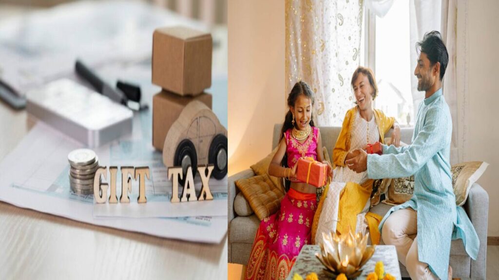 Illustration of a father gifting money to his son, representing tax-free gifting under Indian tax laws.