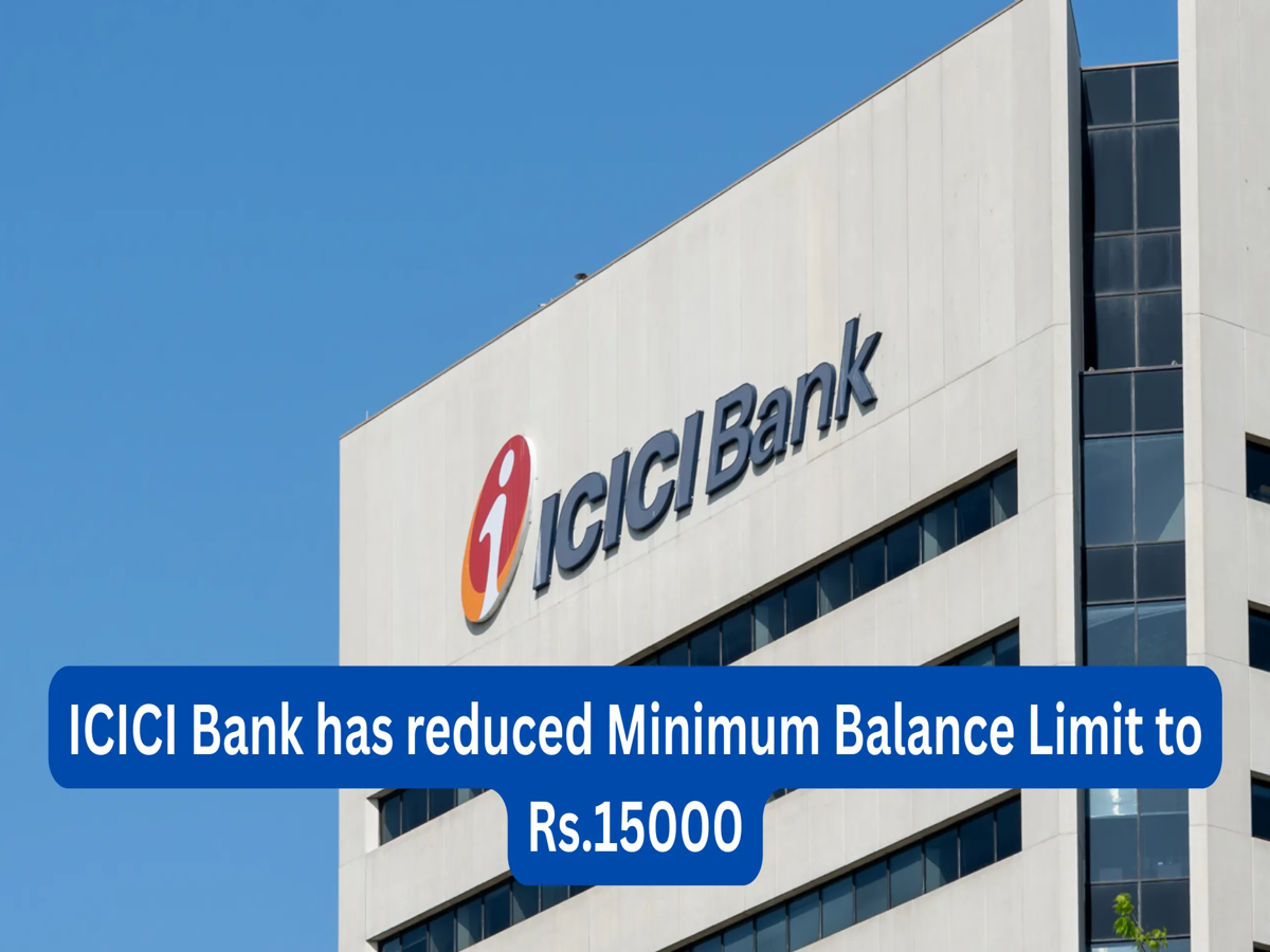 ICICI Bank logo with savings account details