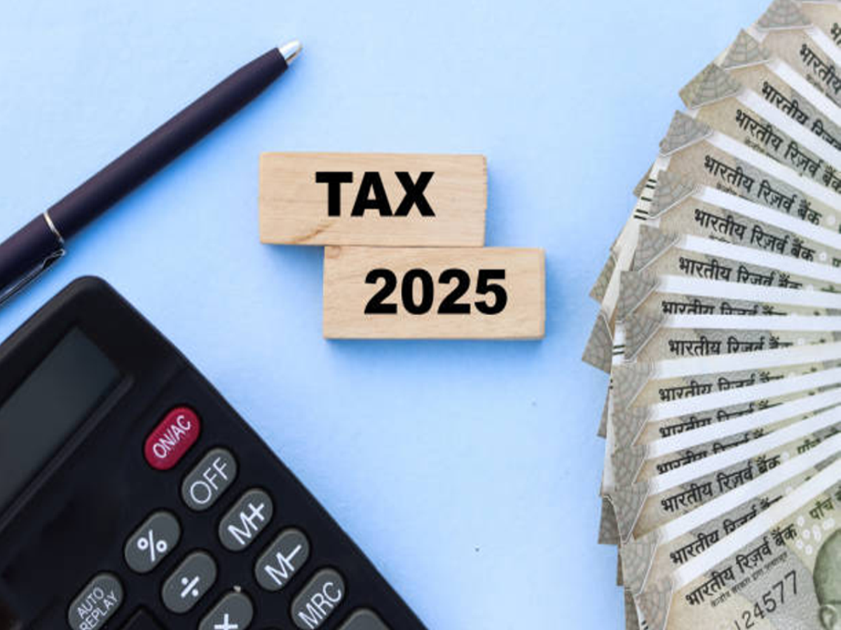 Image of a house with a tax document, symbolizing standard deduction clarity for house property under the new Income Tax Bill 2025.
