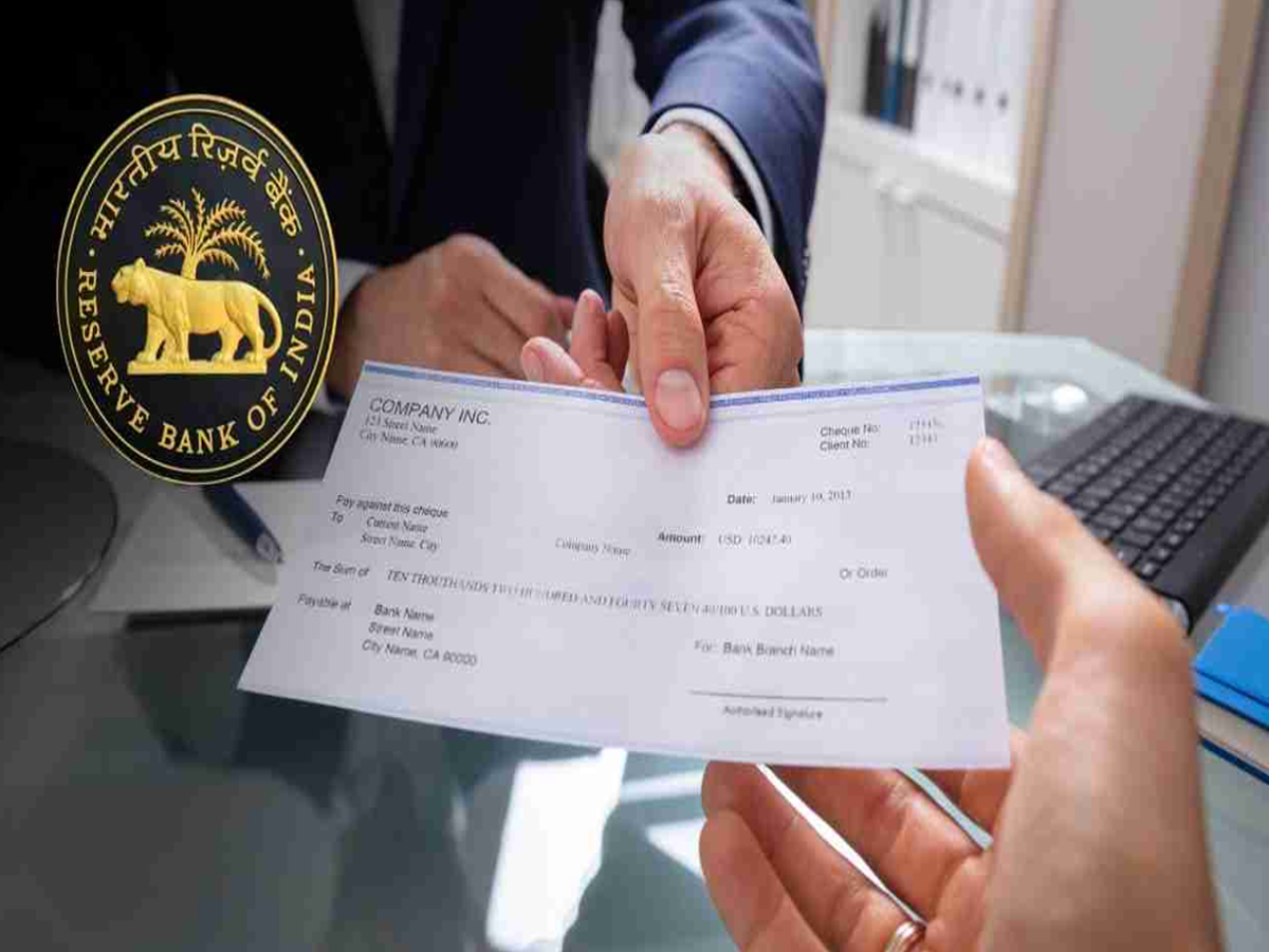 Modern banking system interface showing cheque truncation process for quick clearance.