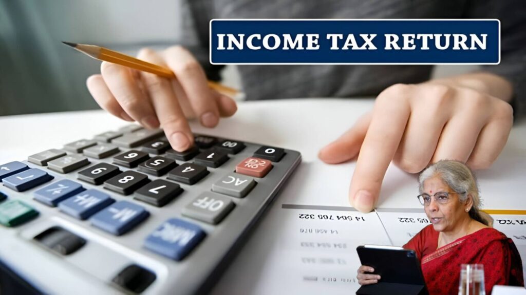 Illustration of Indian tax forms and financial documents for new tax regime article
