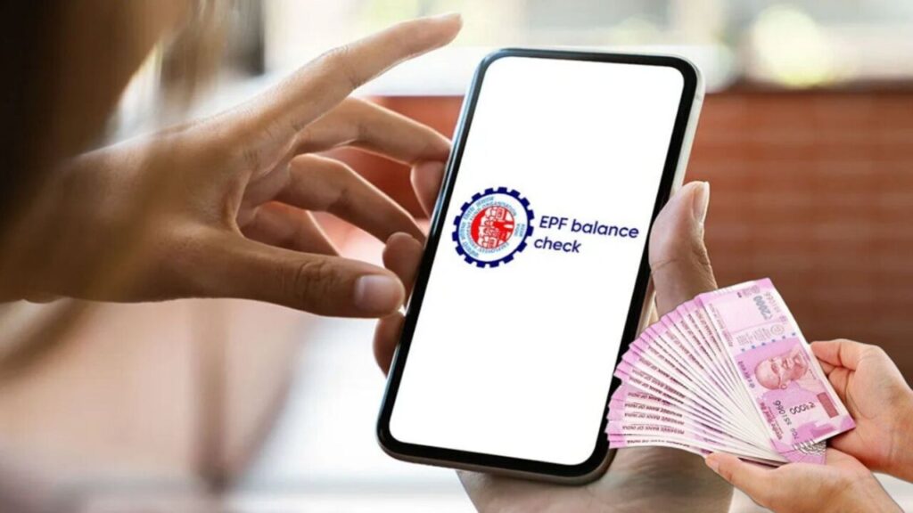 Illustration of checking PF balance online on EPFO portal