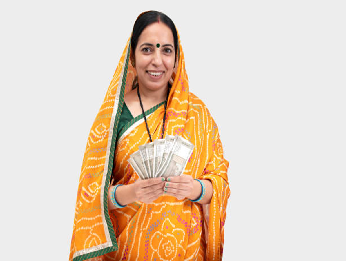 Illustration of PM Jan Dhan Yojana KYC camps in rural areas