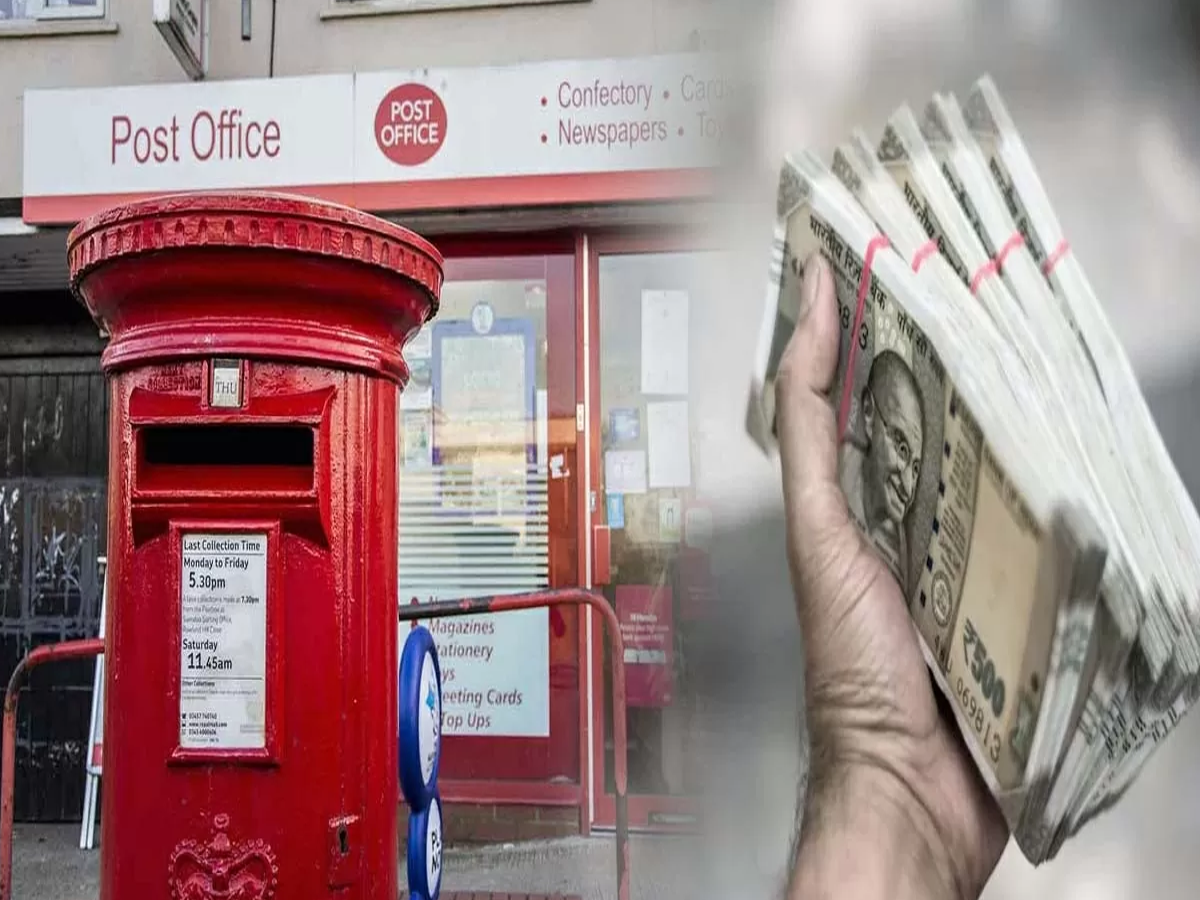 Indian Post Office Time Deposit scheme promotional banner with interest rates