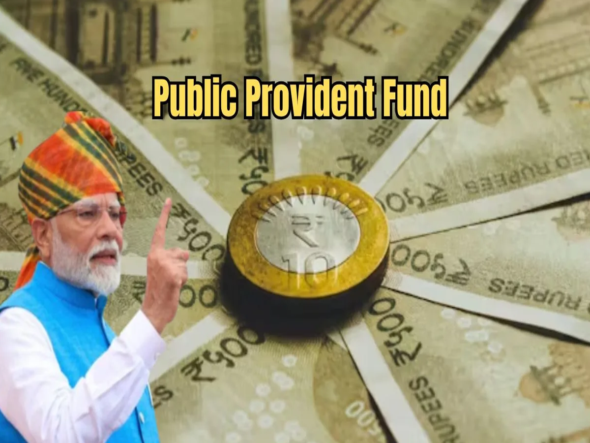 Illustration of PPF account with interest growth chart