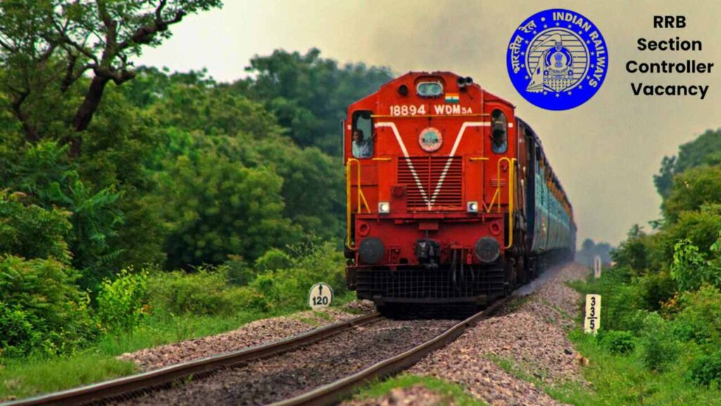 Indian Railway Recruitment Board logo with application form for Section Controller posts