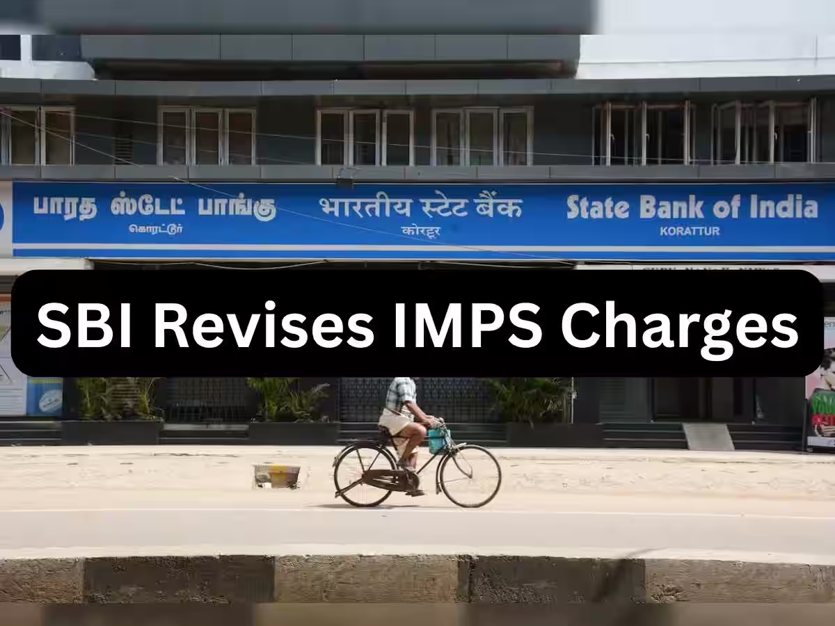 State Bank of India logo with digital banking interface for online IMPS transactions
