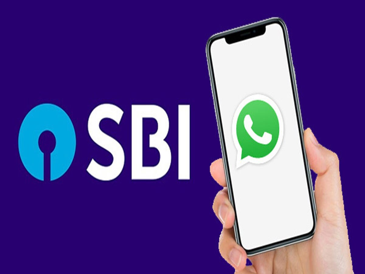 Customer using WhatsApp banking on a smartphone.