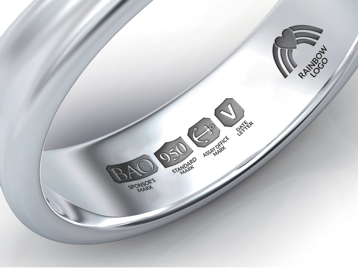 Silver jewelry with hallmark stamp, illustrating new voluntary hallmarking rules for September 2025.