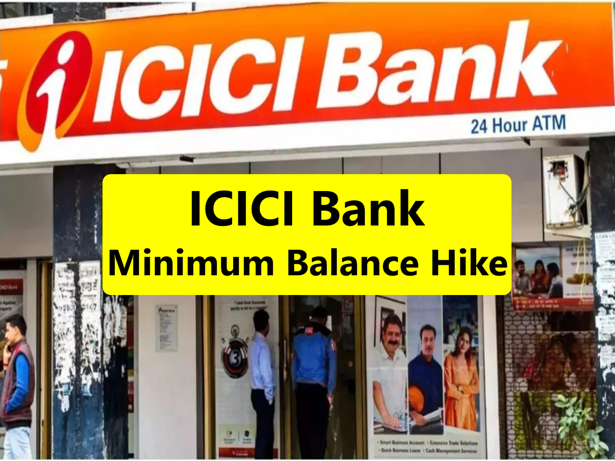 ICICI Bank savings account minimum balance chart in metro and rural areas