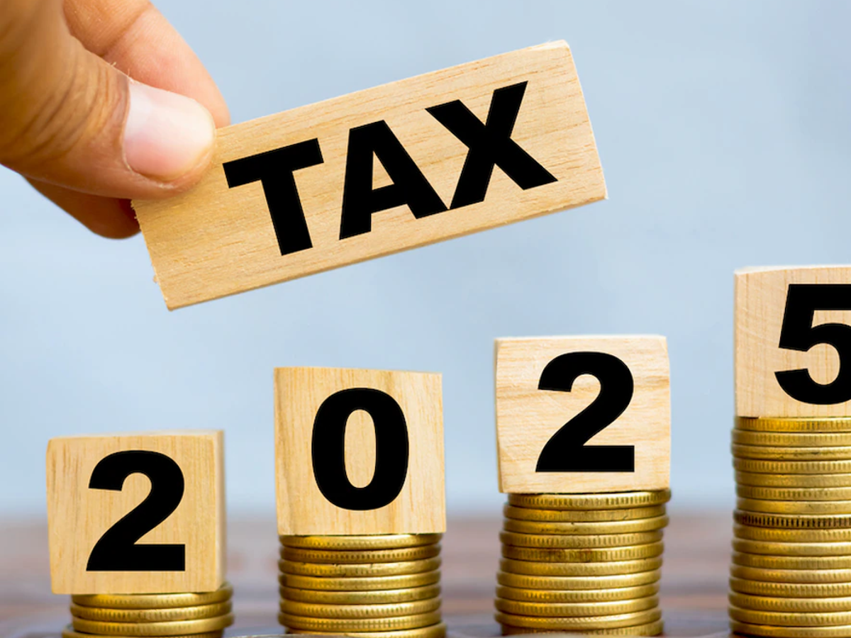: Illustration of Income Tax Bill 2025 document emphasizing no tax rate changes