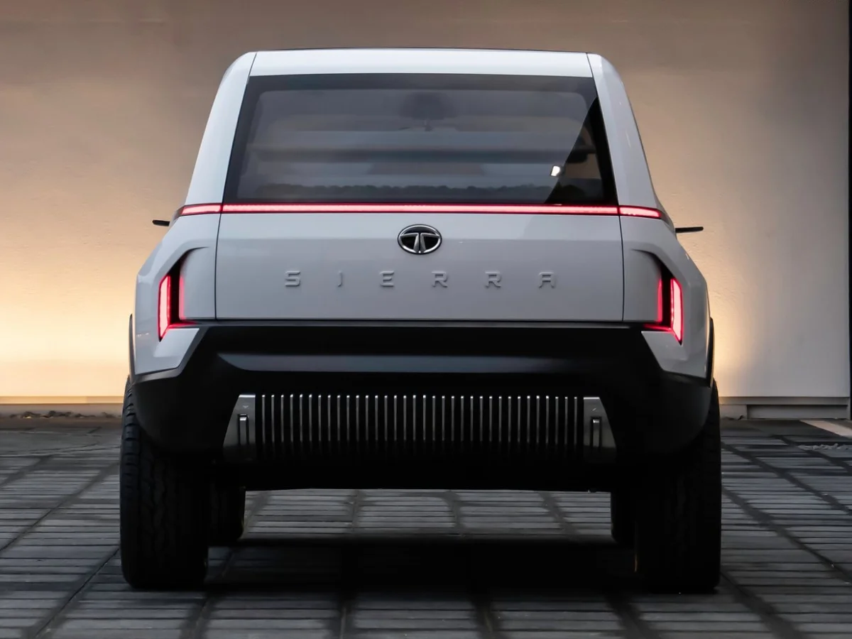 Tata Scarlet SUV with retro-modern design and LED headlights