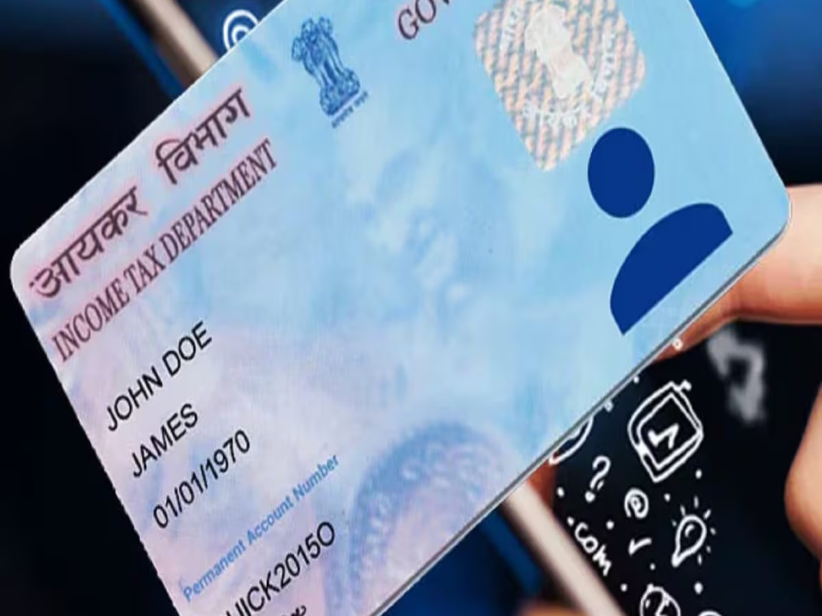 Screenshot of a bank’s online portal for PAN card linking process.