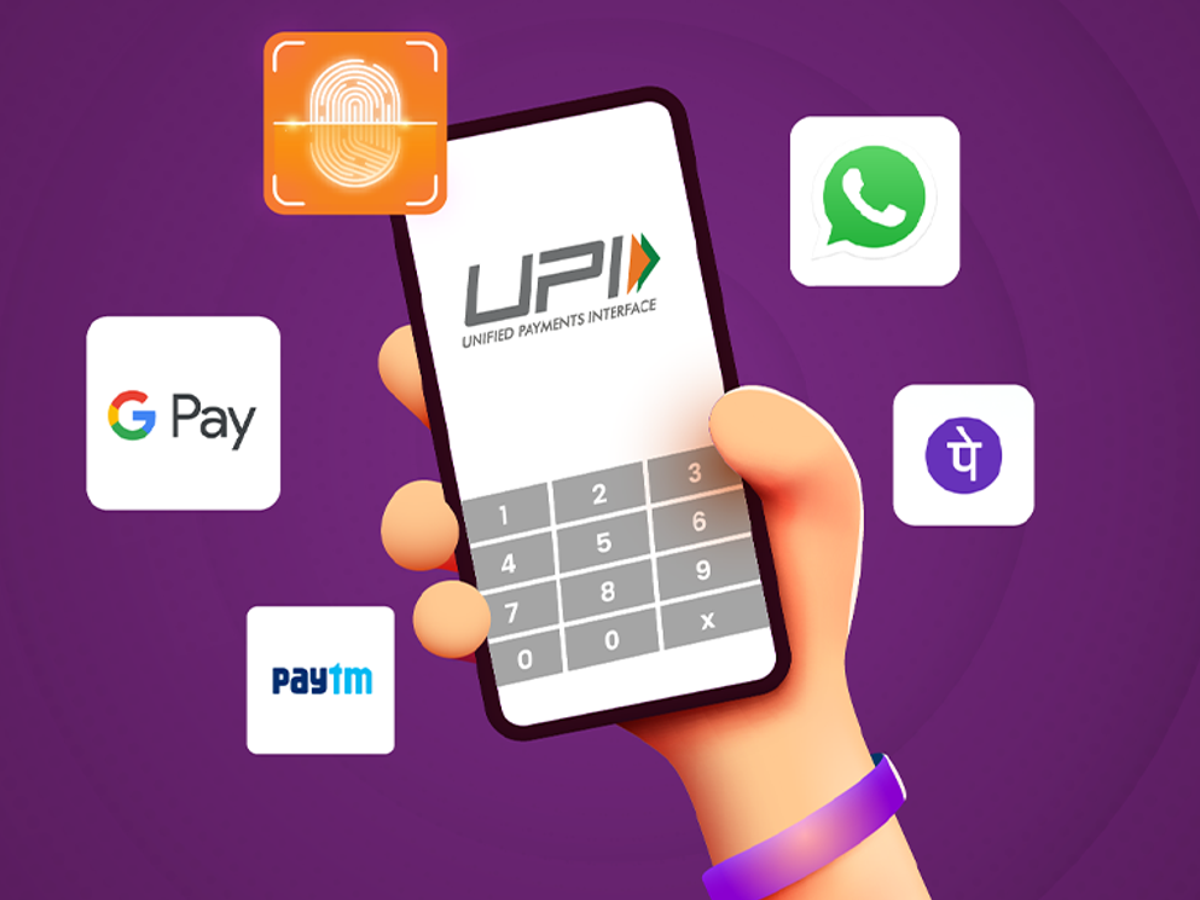 PhonePe, GPay, Paytm app icons with NPCI logo