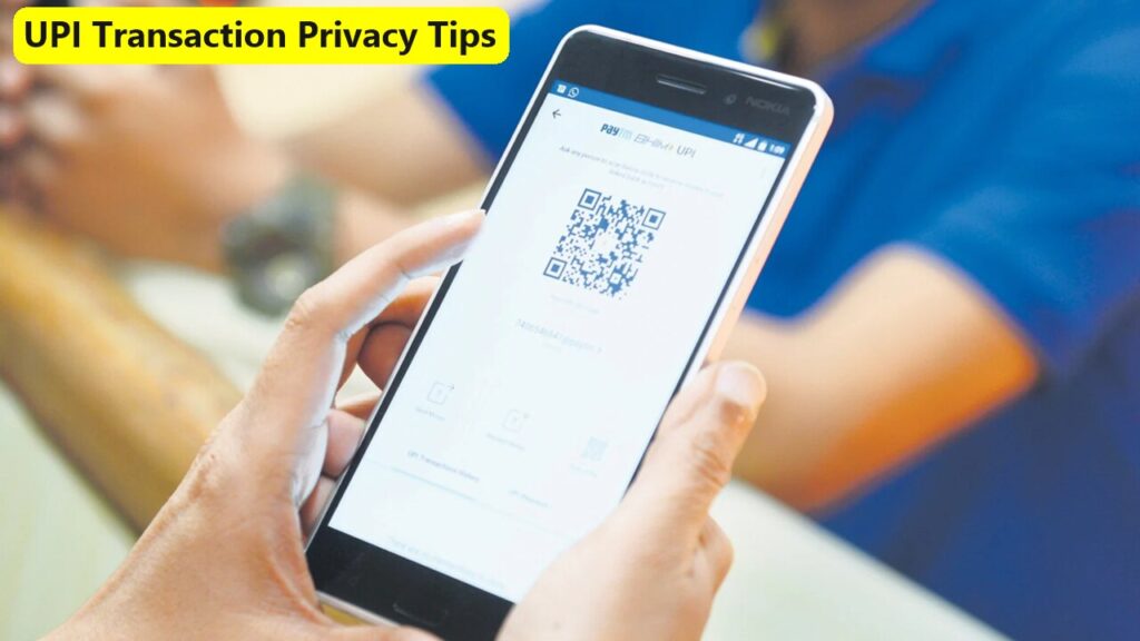 Illustration of a smartphone displaying UPI app interface for secure digital payments.