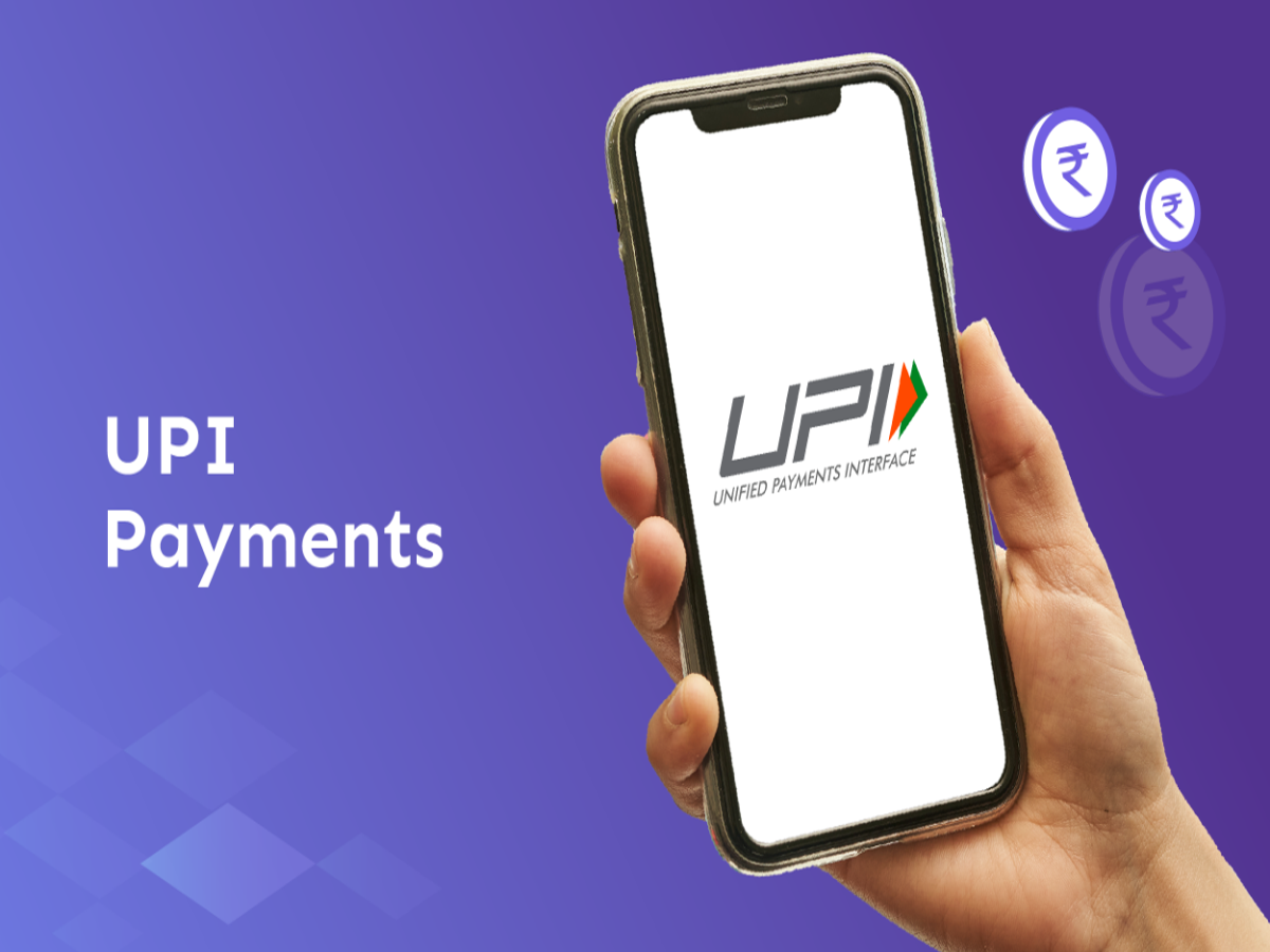 Illustration of a smartphone displaying UPI app interface for secure digital payments.