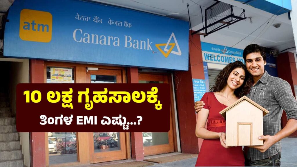 canara bank home loan emi for 10 lakh loan