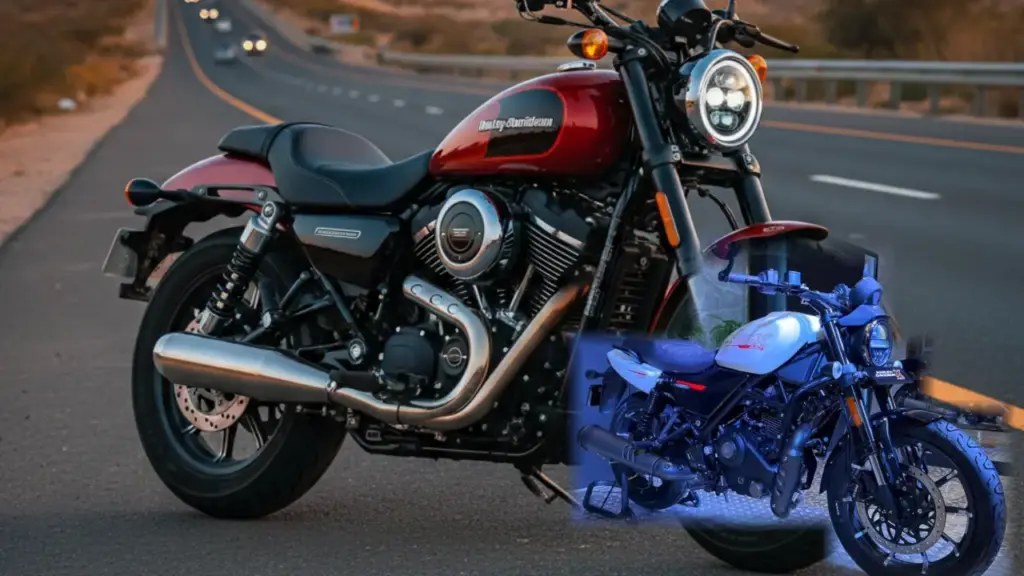 Harley-Davidson X440 T side profile with bar-end mirrors and redesigned rear, highlighting premium design for SEO and accessibility.