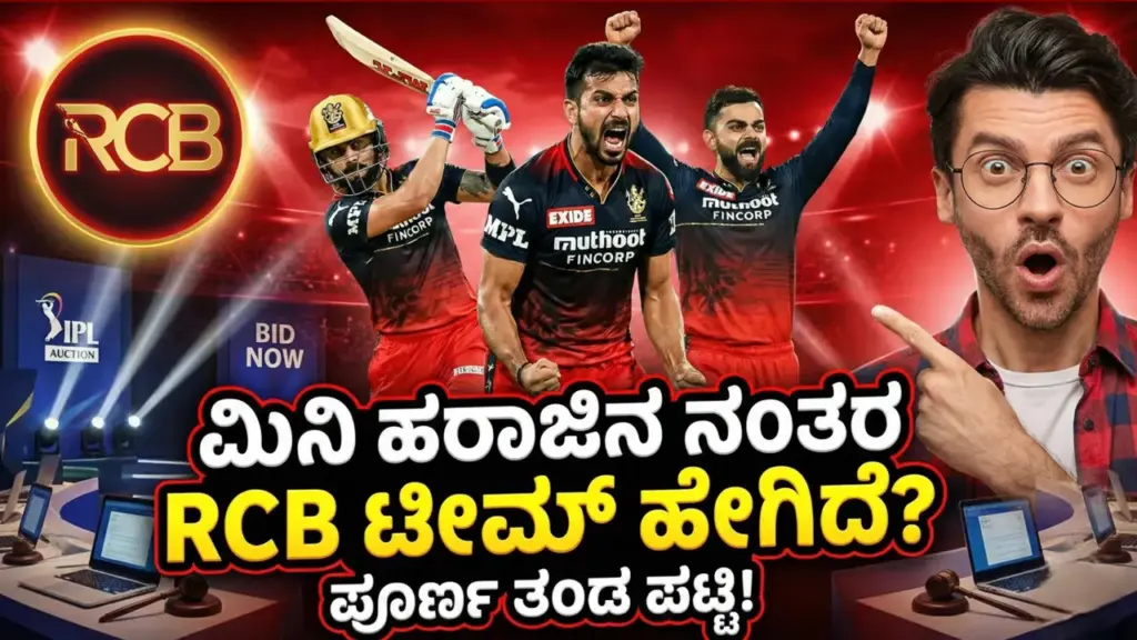 RCB Squad: ಮಿನಿ ಹರಾಜಿನ ನಂತರ ನಮ್ಮ RCB ಟೀಮ್ ಹೇಗಿದೆ ಗೊತ್ತಾ? ಇನ್ನಷ್ಟು ಬಲಿಷ್ಠವಾದ RCB Royal Challengers Bengaluru players celebrating after IPL 2025 mega auction