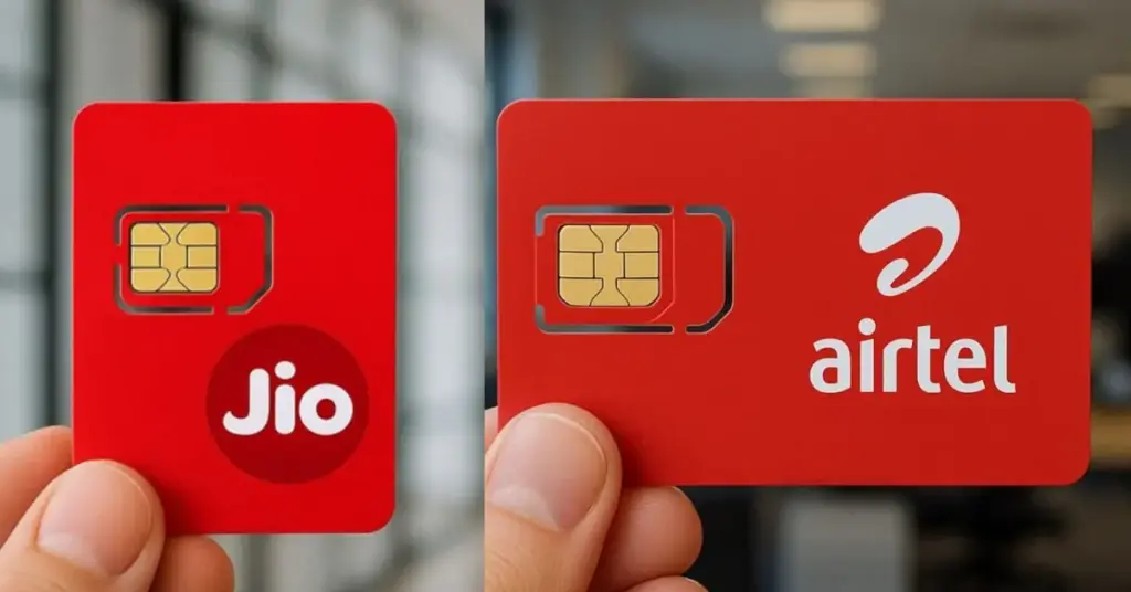 Detailed comparison of Airtel and Jio recharge plans with data and benefits
